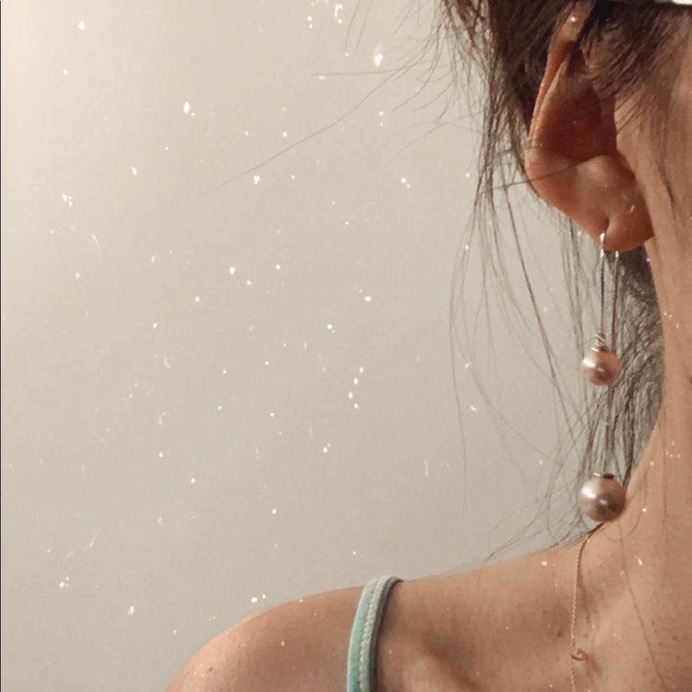 Single earring from a designer brand